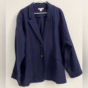 Coldwater Creek Deep Blue Blazer Size 1X